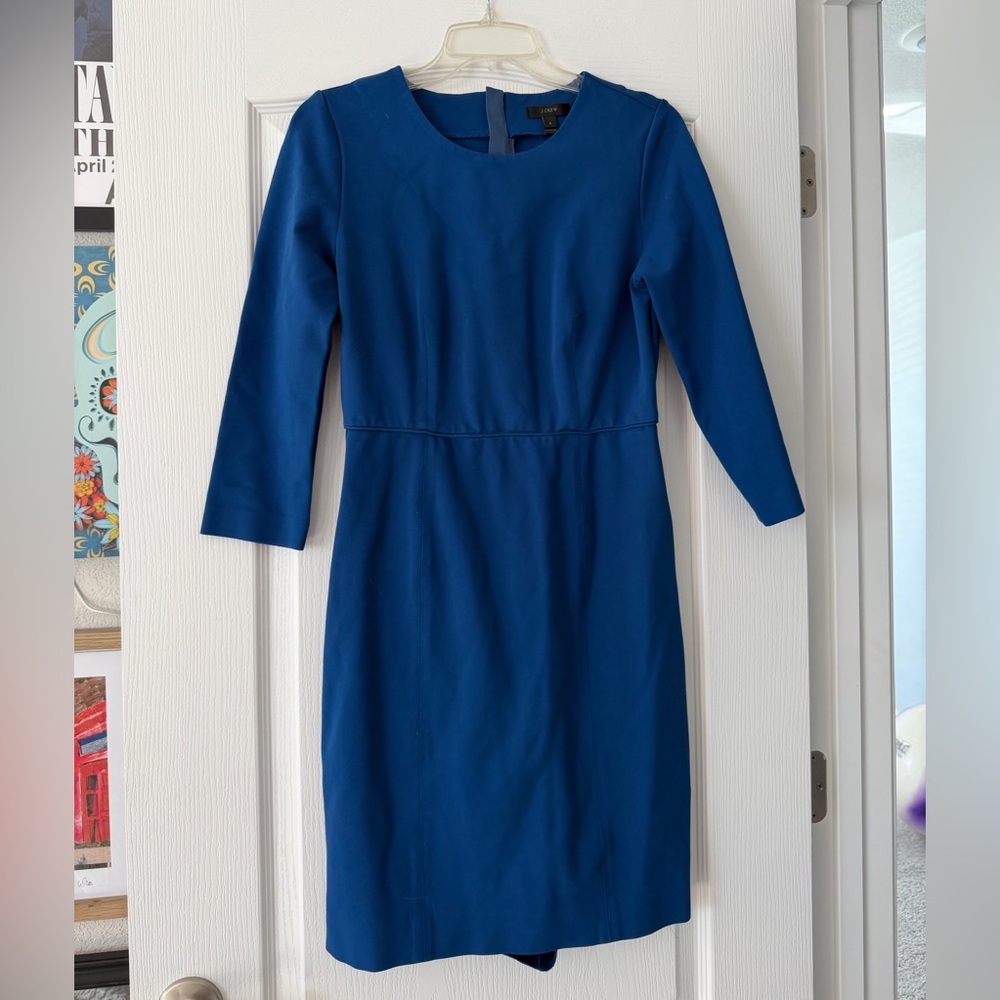 J. crew Women's Royal Blue Sheath Dress - size 6